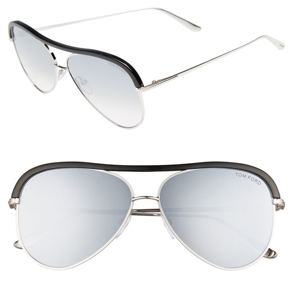 Tom Ford Accessories - Tom Ford Sabine gray aviator sunglasses NEW
